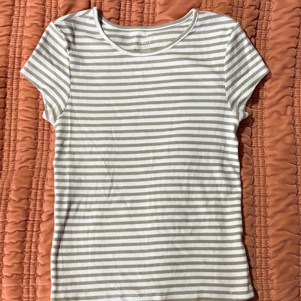 Striped Short Sleeve Top